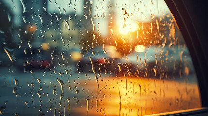 rain drops on glass windows