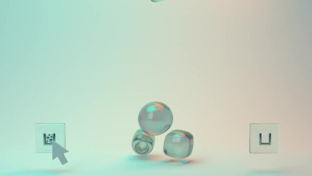 Digital Interface Animation 3D loop