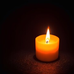 Obraz na płótnie Canvas Candle light. Holodomor tragedy rememberance concept. AI generated illustration