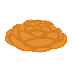 Colored hannukah challah icon Vector illustration