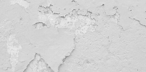 Crack concrete white wall or Cement wall background. Cracked concrete texture background Abstract concept. crack white wall texture, background and texture of white concrete wall.