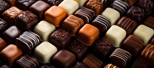 Colorful Assorted chocolates  mix
