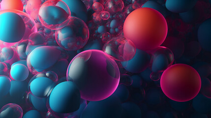 Colorful Abstract Bubbles. Creative bubbles backgrounds. Bokeh Sparkles Bubble Abstract Art