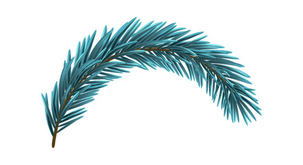 Fototapeta premium Blue Christmas Fir Branch