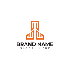 premium vector building logo in modern and minimalist style with creative concept idea