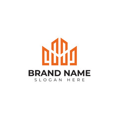 premium vector building logo in modern and minimalist style with creative concept idea