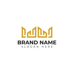premium vector building logo in modern and minimalist style with creative concept idea