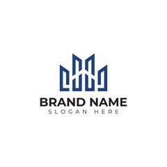 premium vector building logo in modern and minimalist style with creative concept idea