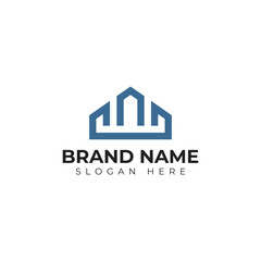 Fototapeta premium premium vector building logo in modern and minimalist style with creative concept idea