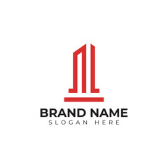 premium vector building logo in modern and minimalist style with creative concept idea