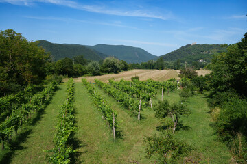 Fototapeta na wymiar Rural landscape in Lazio near Labro, Rieti province