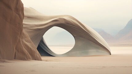 Graceful simplicity in natural formations - obrazy, fototapety, plakaty
