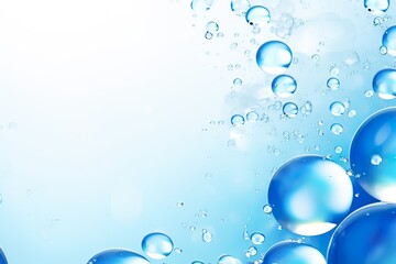 Crystal-clear water bubbles, refreshment and rejuvenation, wellness and cosmetics industry advertising.