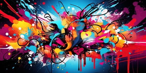 Abstract hd colorful background, graffiti, full hd colored banner, ultra colors, colored wallpaper.