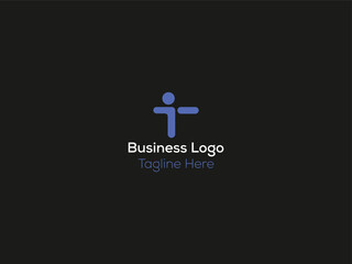letter business minimal logo design