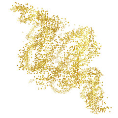 Gold sparkle, splatter border, Gold Foil, gold, golden, gold splatter frames glitter. Gold stroke on transparent background.