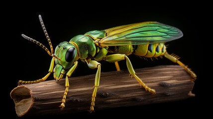 African Sugarcane Borer neon Color AI Generated pictures