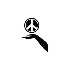 peace vector type icon