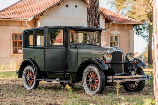 Rare 1926 Studebaker (Model ER or Standard Six or Big Six)  in original paint and aged condition. 02.10.2023 Palic, Serbia.