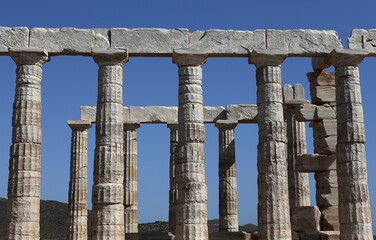 Fototapeta premium Temple of Poseidon, Attica peninsula, Greece