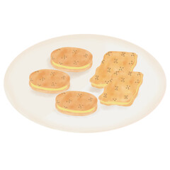 Cookies, snack for break and picnic.