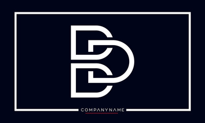 Obraz premium Alphabet Letters BD or DB Logo Monogram