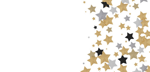 XMAS stars background, sparkle lights confetti falling. magic shining Flying christmas stars on night