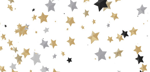 XMAS stars background, sparkle lights confetti falling. magic shining Flying christmas stars on night
