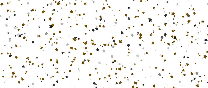 Gilded Rainfall: Experience the Magic of a 3D Gold Stars Shower