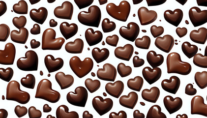 Obraz premium Chocolate concept in a flow of waves Set composition of food photography concept