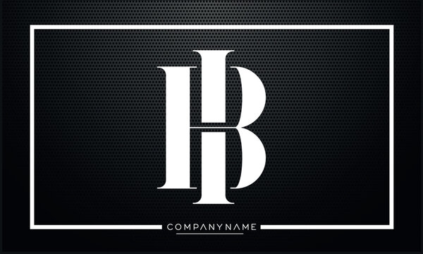 Alphabet Letters icon Logo BI or IB
