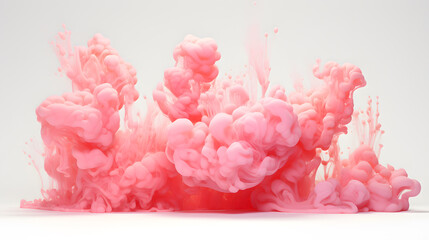 Soft Pink cloud 3D illustration