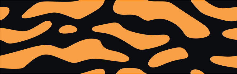 Tiger Animal Print Seamless Pattern. African motifs pattern for clothes. Seamless tiger stripe print for clothing or print.