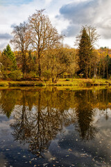 Fototapeta na wymiar River Sazava in Autumn