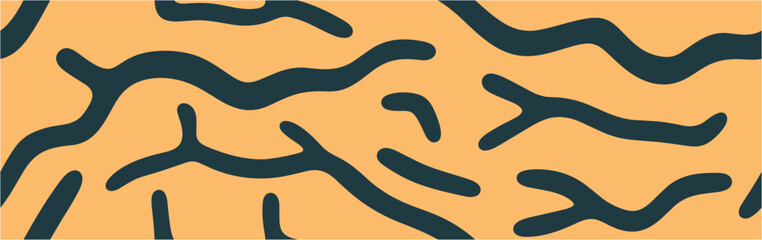 Paper cut background. Abstract orange background with geometric shapes. For business. Seamless.