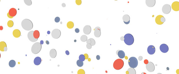 Sunburst and colorful confetti background frame illustration