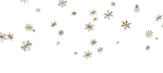 Snowflakes - Christmas Card - Snowflakes Of Paper In Frame