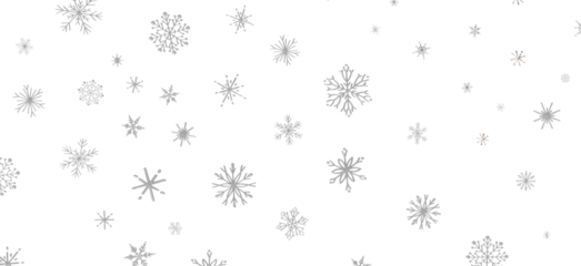 Snowflakes Falling On Snow - Winter Banner