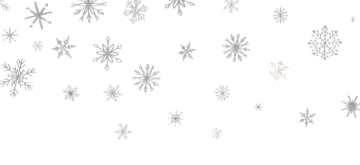 Snowflakes Falling On Snow - Winter Banner