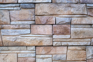 rustic and irregular stone wall texture