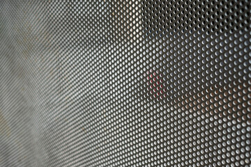 metal texture with perforated holes
