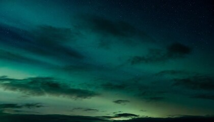 Fototapeta na wymiar Cielo de noche en aurora boreal