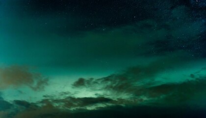 Naklejka na ściany i meble Cielo de noche en aurora boreal