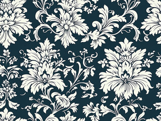 Fototapeta premium Tile Damask Pattern