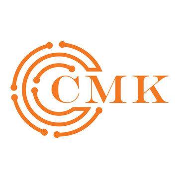 CMK letter design. CMK letter technology logo design on white background. CMK Monogram logo design for entrepreneur and business