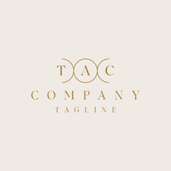 TAC, CT, T, C abstract letters logo monogram letter tc logo icon design Royalty.
