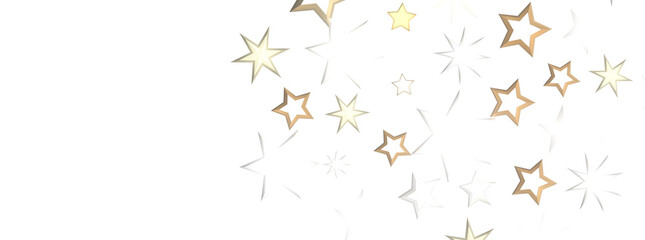 Stellar Christmas Drift: Radiant 3D Illustration Showcasing Descending Holiday Stars in Motion