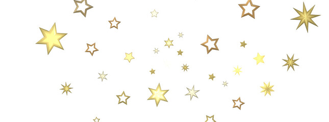 Celestial Christmas Plummet: Dynamic 3D Illustration of Falling Festive Celestial Objects