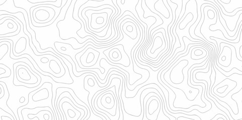 	
Black and white abstract background Seamless pattern wave lines Topographic map. Geographic mountain relief. Abstract lines background. Contour maps. Vector illustration, Topo contour map.