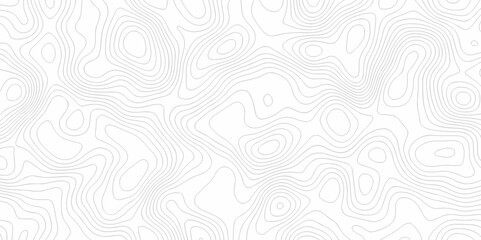 Fototapeta premium Black and white abstract background Seamless pattern wave lines Topographic map. Geographic mountain relief. Abstract lines background. Contour maps. Vector illustration, Topo contour map.